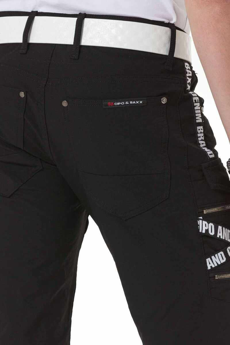 CK253 Men's Capri Shorts with trendy cargo pockets