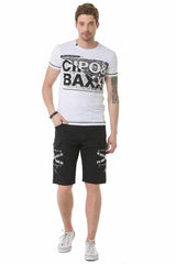 CK253 Men's Capri Shorts with trendy cargo pockets