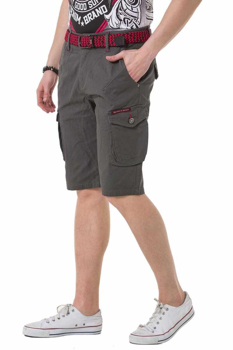 CK265 Men's Capri Shorts with practical cargo pockets
