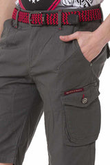 CK265 Men's Capri Shorts with practical cargo pockets