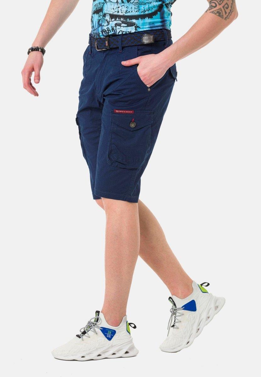 CK265 Men's Capri Shorts with practical cargo pockets