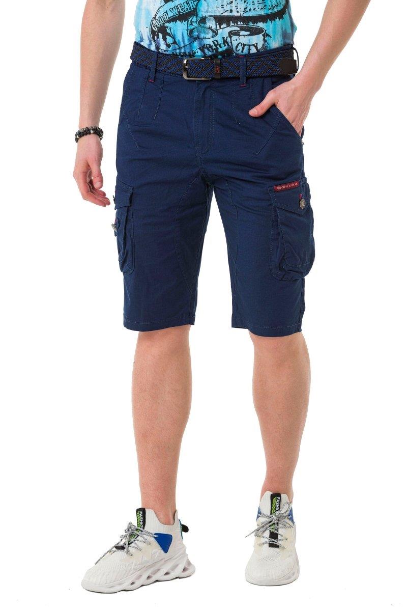 CK265 Men's Capri Shorts with practical cargo pockets