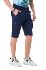 CK265 Men's Capri Shorts with practical cargo pockets