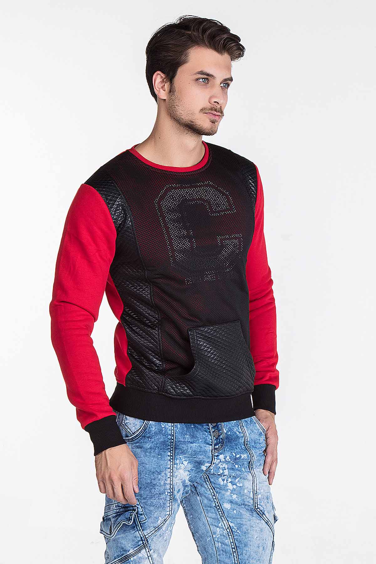 CL123 Men's Sweatshirt – Modern design with contrasting sleeves