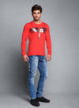 CL136 – Long-sleeved shirt with print, cotton & elastane