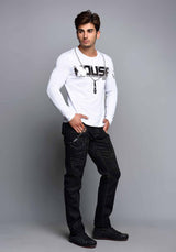 CL136 – Long-sleeved shirt with print, cotton & elastane