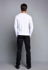 CL136 – Long-sleeved shirt with print, cotton & elastane