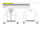 CL239 Men's sweat jacket with trendy biker print elements