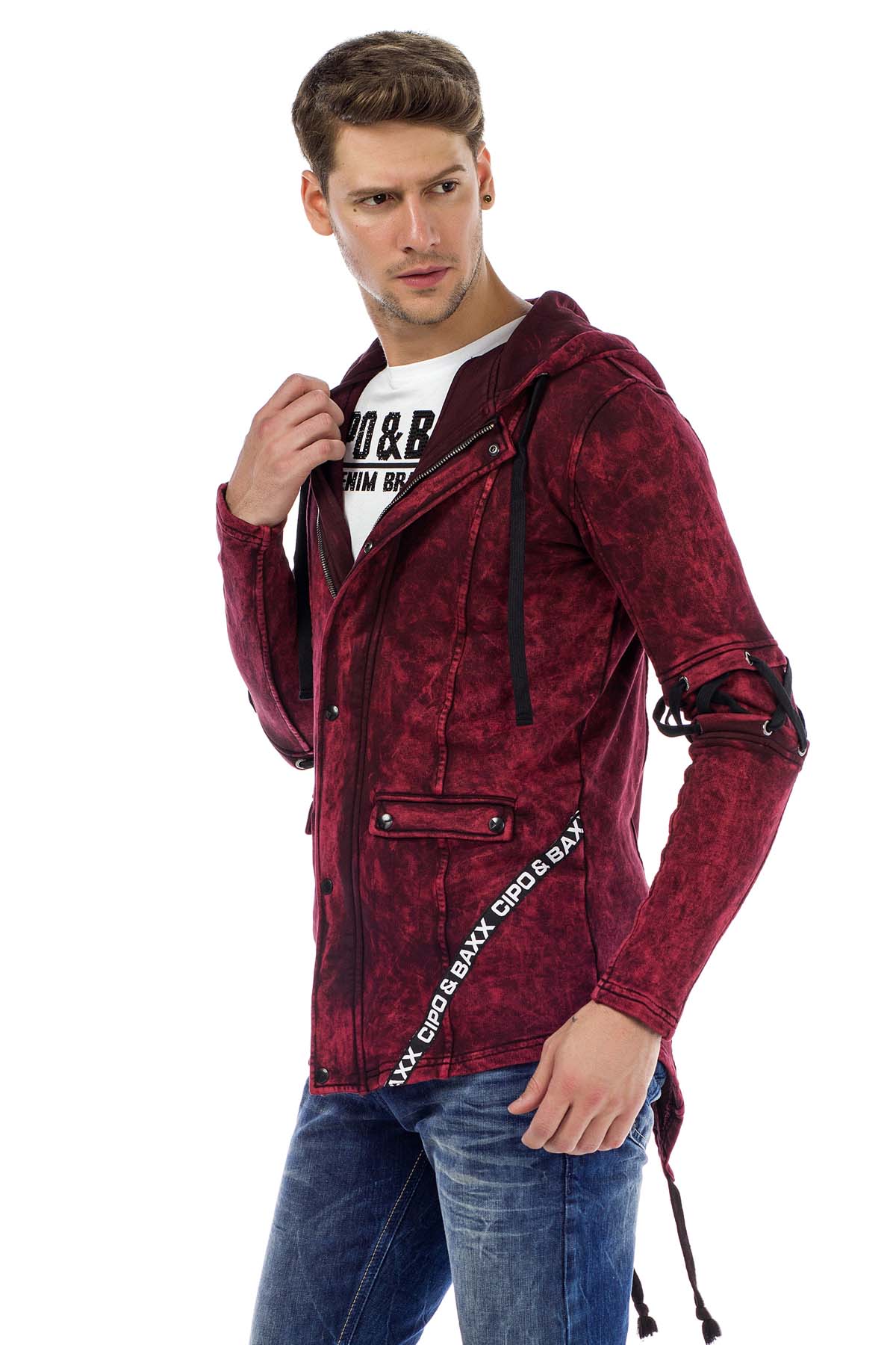 CL257 Men's hooded sweatshirt