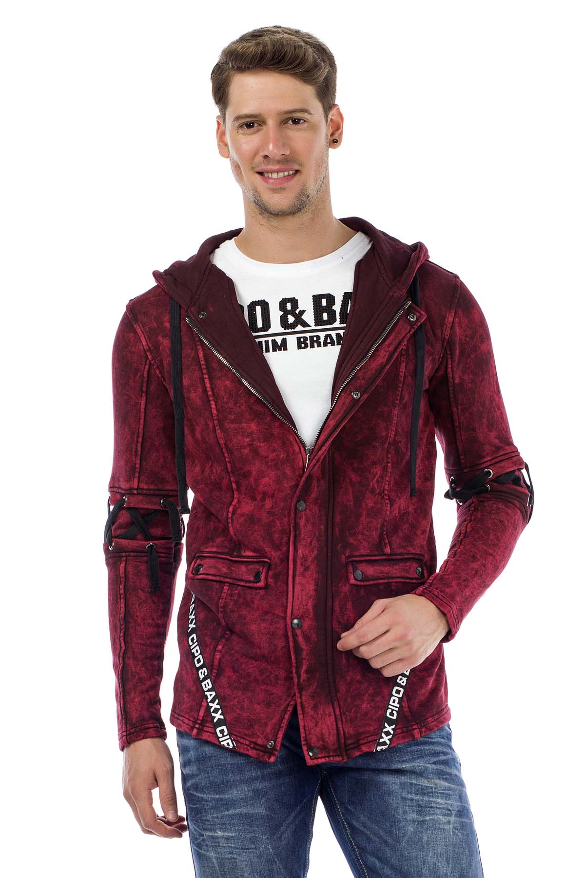 CL257 Men's hooded sweatshirt