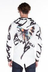 CL263 men's sweat jacket with cool print