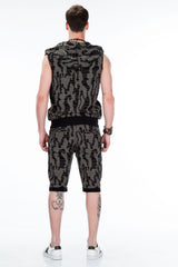 CL297 Men's softshell vest with trendy hood