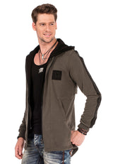 CL305 Men's Sweat Jacket with Layered Look
