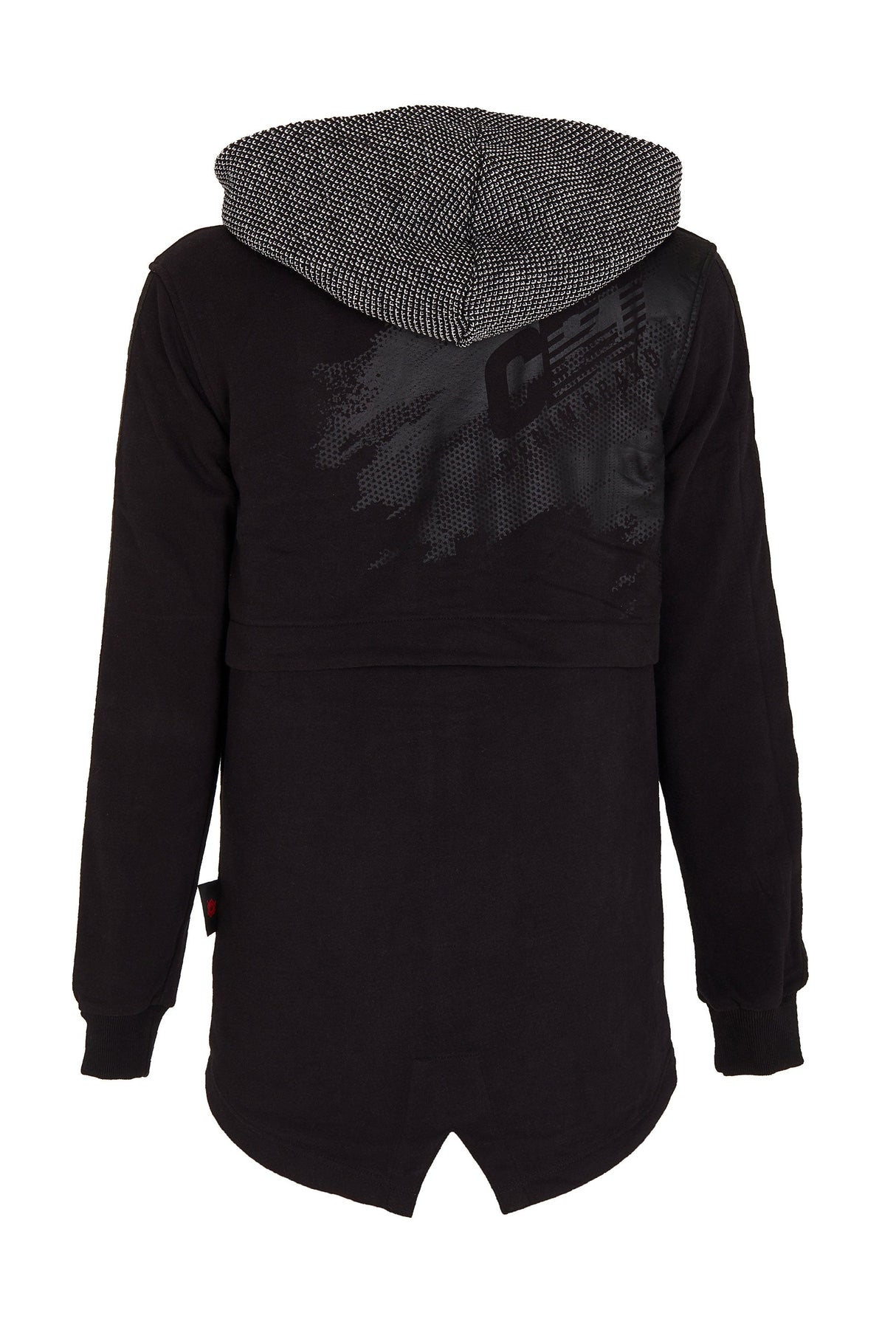 CL305 Men's Sweat Jacket with Layered Look