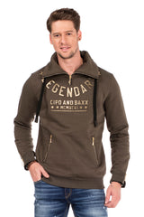 CL324 Men's Sweatshirt with Tube Collar