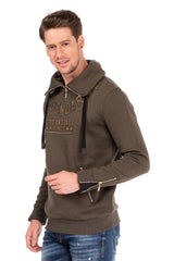 CL324 Men's Sweatshirt with Tube Collar