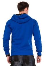 CL329 Men's hooded sweatshirt with zip collar