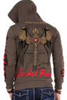 CL334 Men's hooded sweatshirt with trendy prints and embroidery