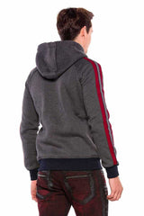 CL357 Men's Sweat Jacket with Embroidery