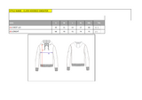 CL359 Men's hooded sweatshirt with various patches