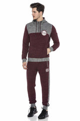CL372 Men's Sweatshirt – Two-tone Hoodie with Texture & Character
