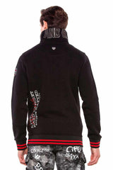 CL377 Men's sweatshirt with high stand-up collar