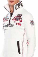 CL377 Men's sweatshirt with high stand-up collar