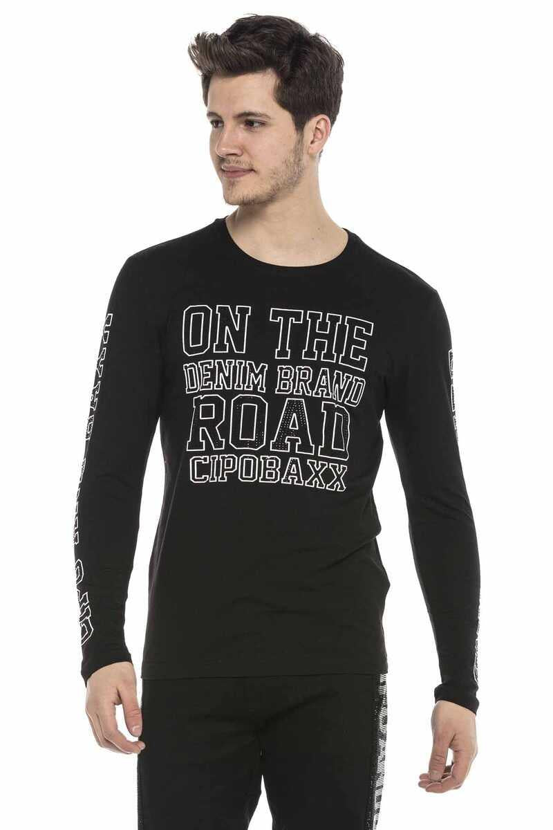 CL379 men's long-sleeved shirt with cool print