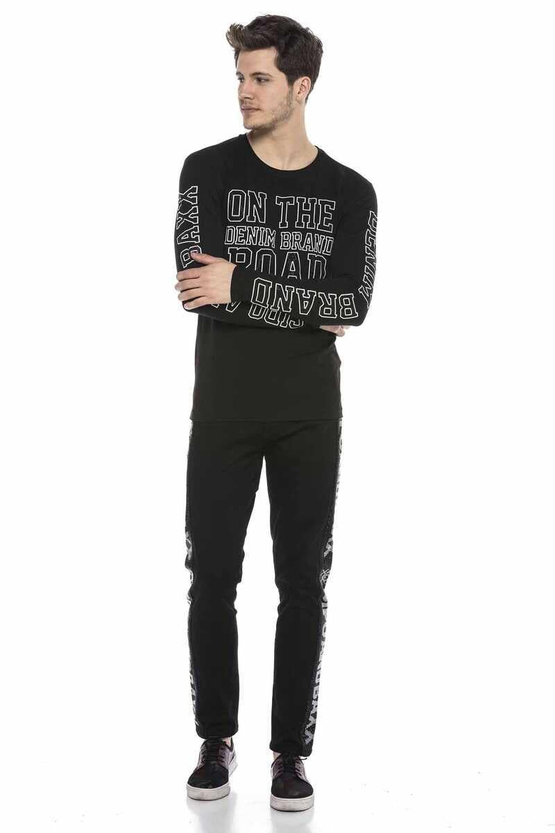 CL379 men's long-sleeved shirt with cool print
