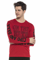 CL379 men's long-sleeved shirt with cool print