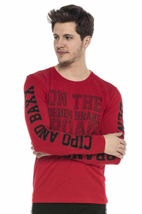 CL379 men's long-sleeved shirt with cool print