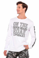 CL379 men's long-sleeved shirt with cool print