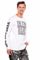 CL379 men's long-sleeved shirt with cool print