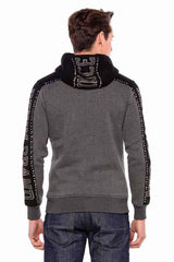 CL381 men's sweat jacket with cool rivets