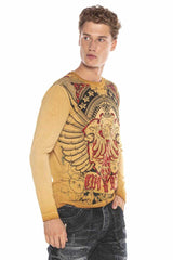 CL407 men's long-sleeved shirt with cool print