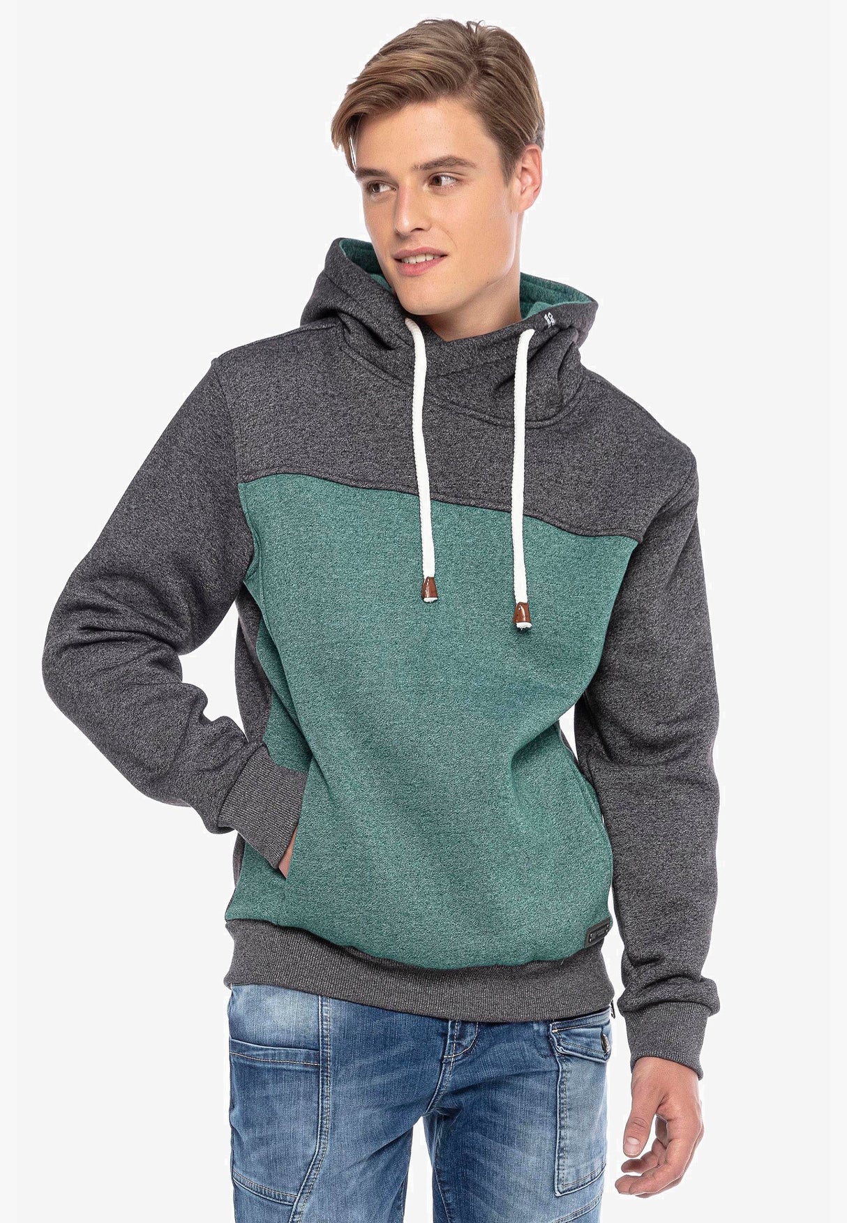 CL430 Men's Hooded Sweatshirt Color Blocking