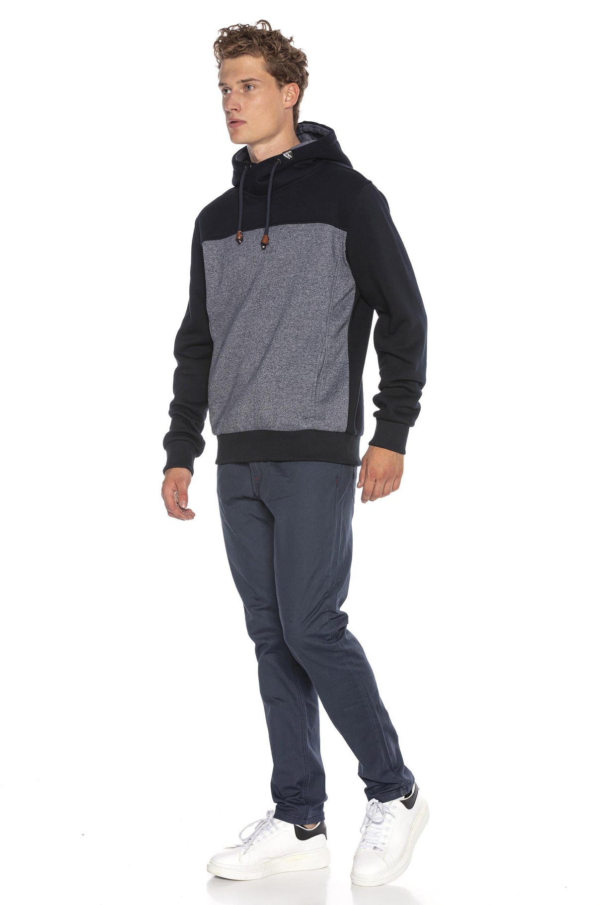 CL430 Men's Hooded Sweatshirt Color Blocking