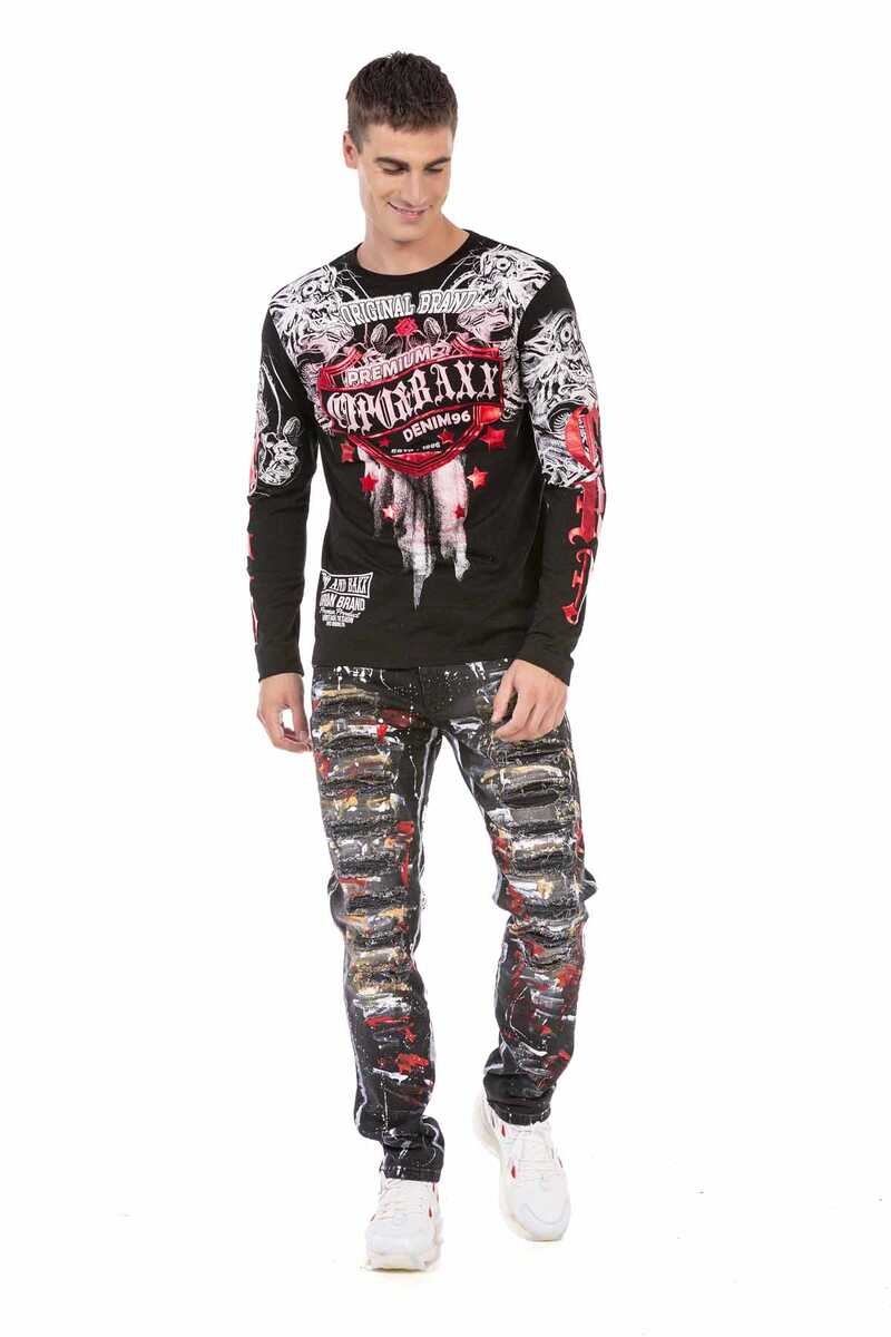 CL450 men's long-sleeved shirt with cool brand print