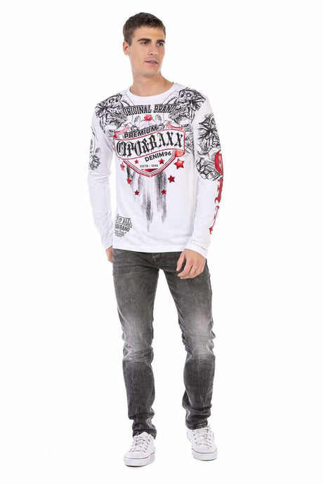 CL450 men's long-sleeved shirt with cool brand print
