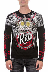 CL451 Men's long-sleeved shirt with large print