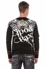 CL451 Men's long-sleeved shirt with large print