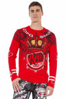 CL451 Men's long-sleeved shirt with large print
