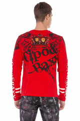 CL451 Men's long-sleeved shirt with large print