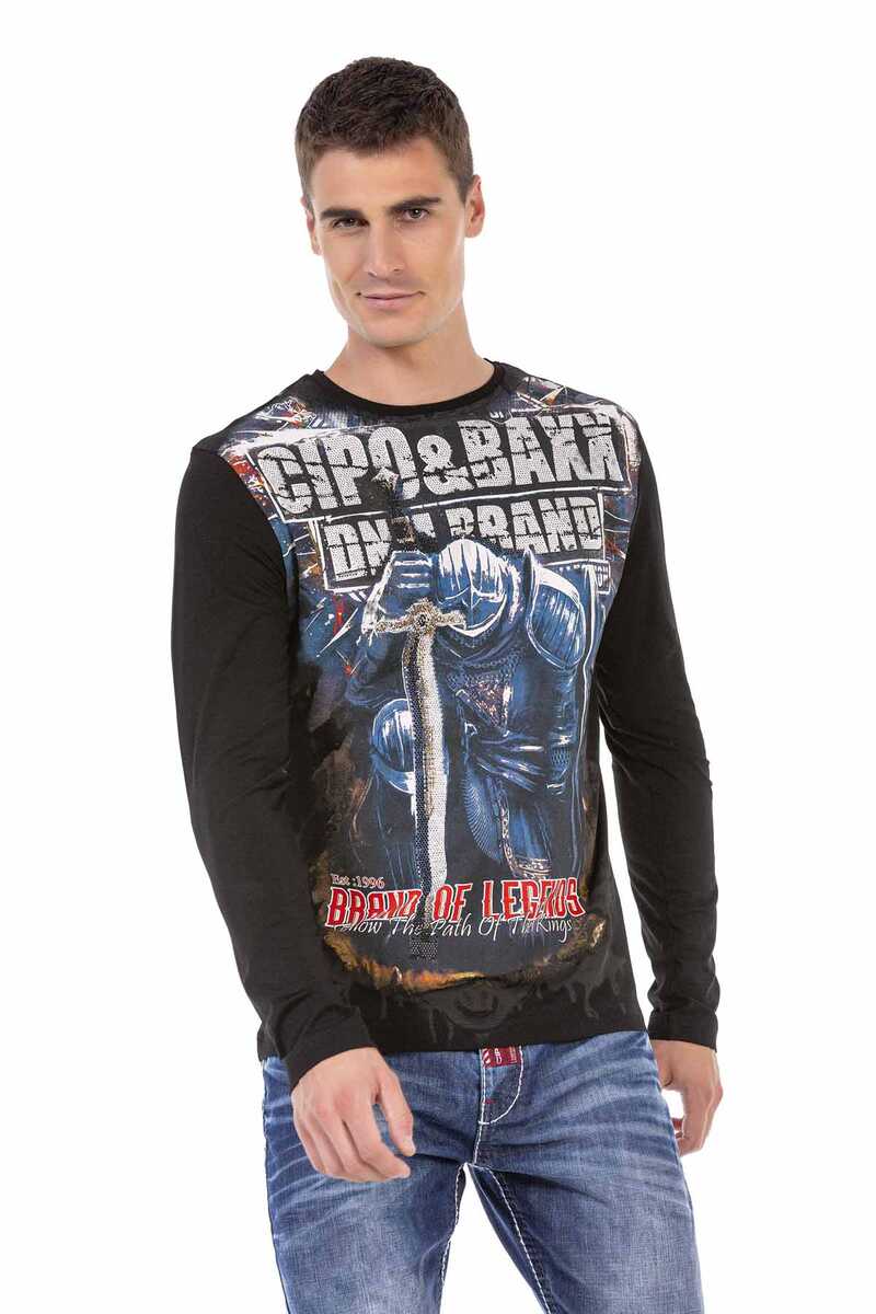 CL452 men's long-sleeved shirt with a cool look