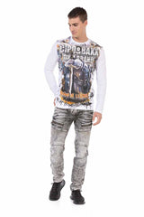 CL452 men's long-sleeved shirt with a cool look