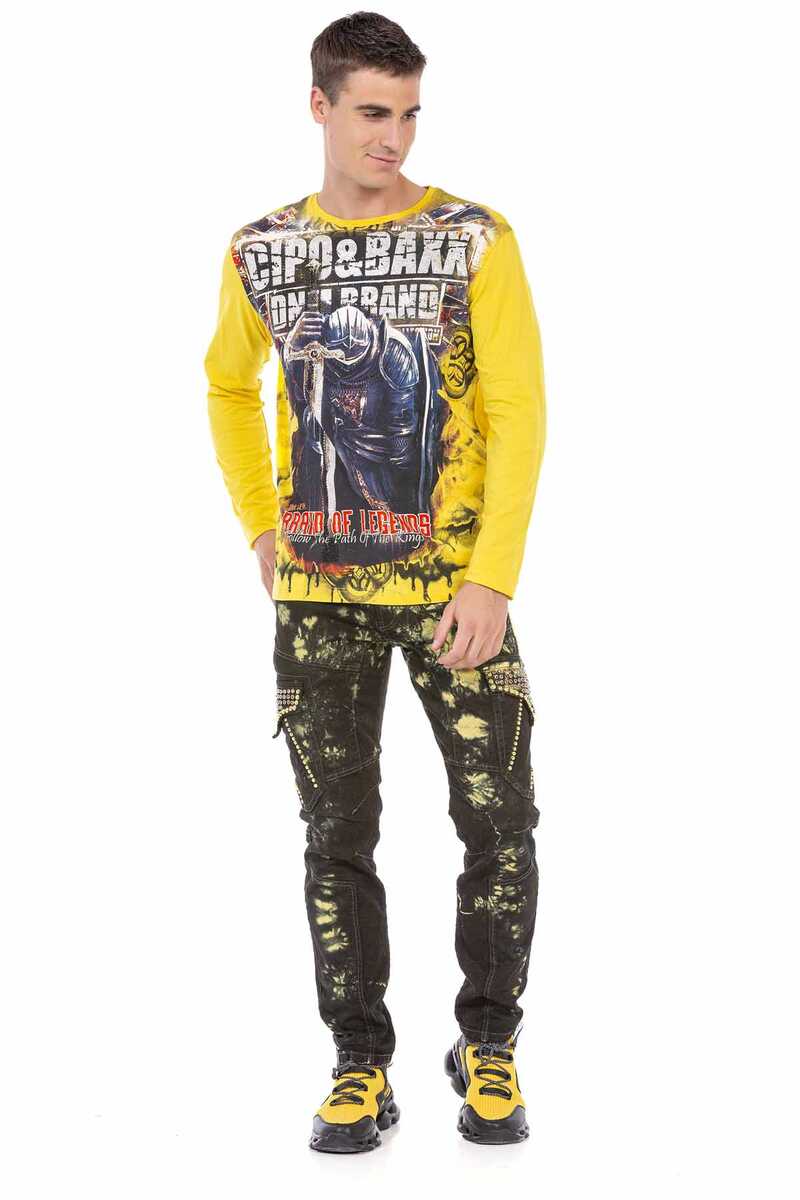 CL452 men's long-sleeved shirt with a cool look