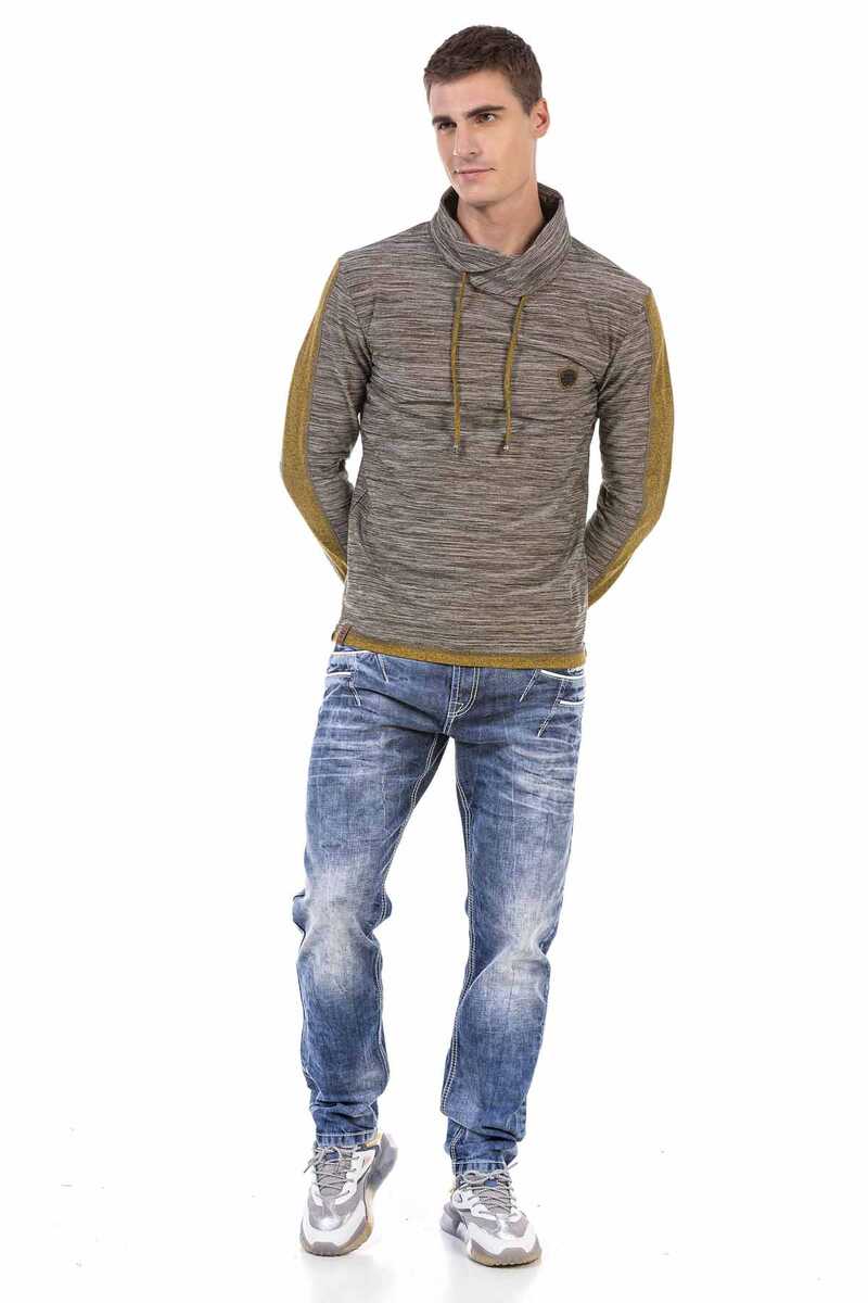CL460 Men's sweatshirt with cozy shawl collar