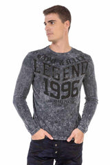 CL473 Men's long-sleeved shirt with cool prints