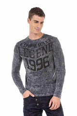 CL473 Men's long-sleeved shirt with cool prints