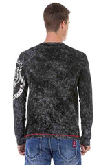 CL476 men's long-sleeved shirt with cool brand print